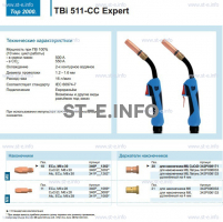 Горелка для полуавтоматической сваркиTBi 511-CC Expert, длина 4 m. - st-e.info - Волгодонск