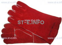 Перчатки-краги сварщика TETU 104 KEVLAR RED - st-e.info - Волгодонск